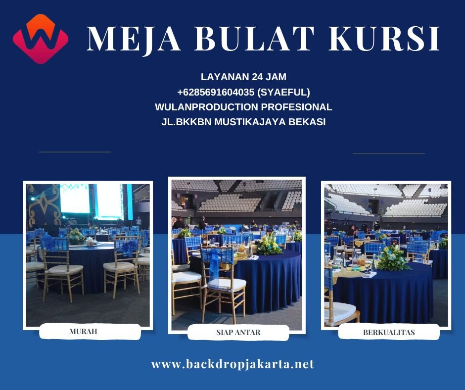 Sewa Meja Bulat Dan Kursi Tiffany Blue Theme Event Jakarta