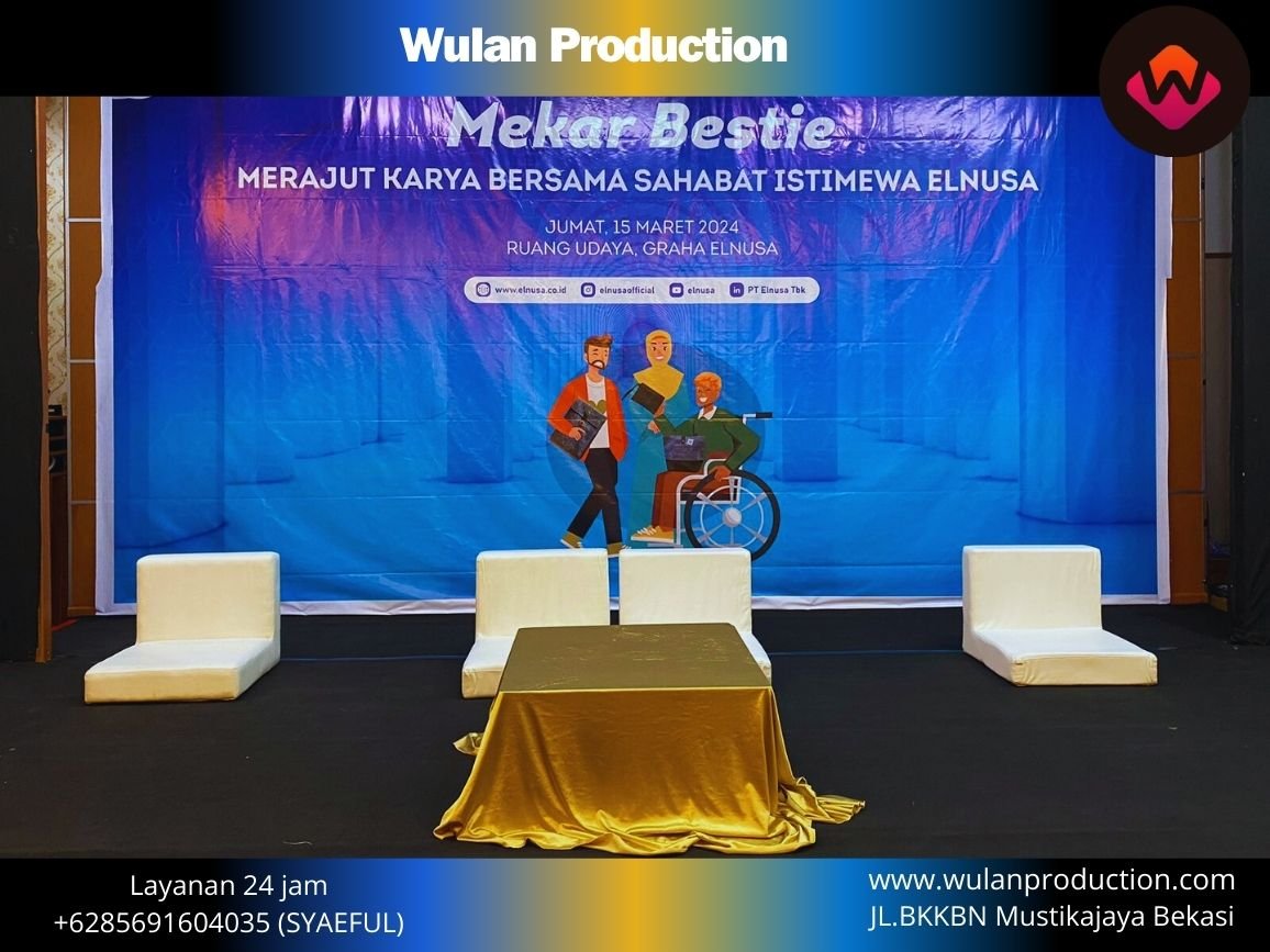 Sewa Sofa dan Meja Kotak Lesehan Event Graha Elnusa TBK Jakarta Selatan