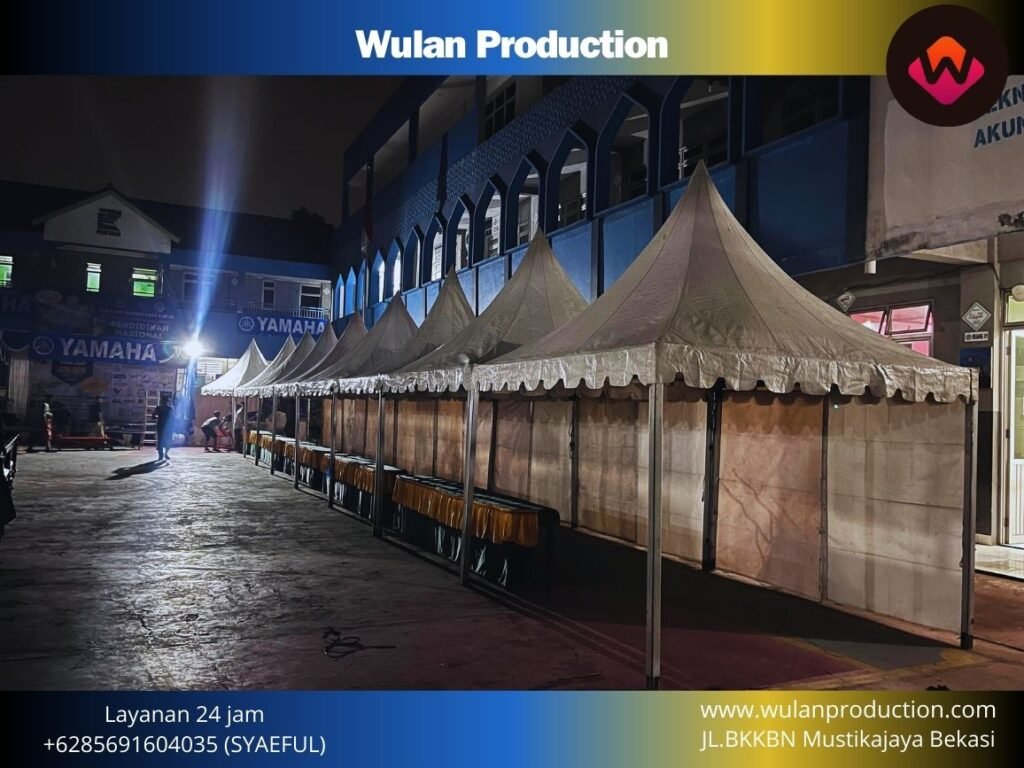 Sewa Tenda Sarnafil Siap Setting Rapi di Area Bogor
