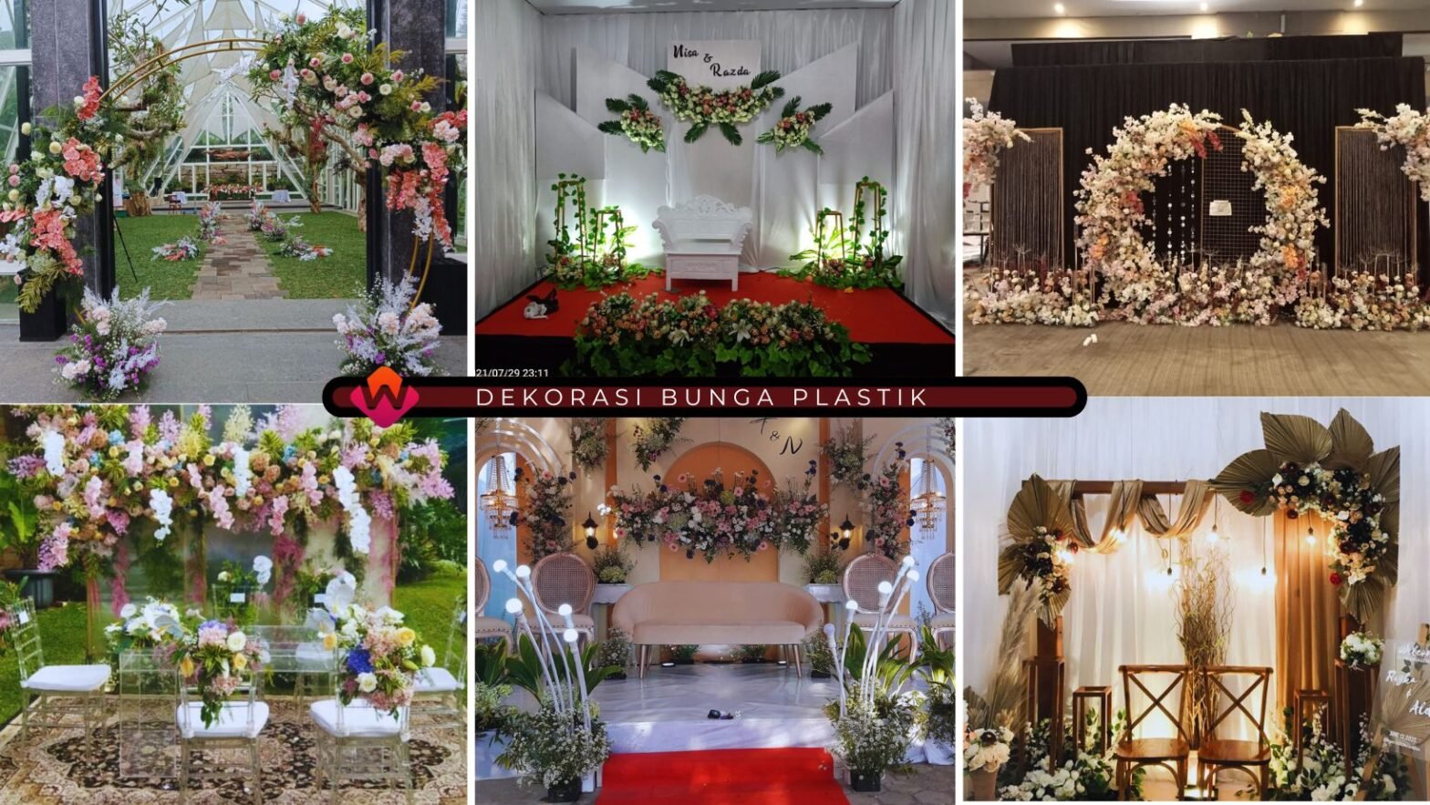 Sewa Dekorasi Bunga Plastik Untuk Pernikahan Jakarta