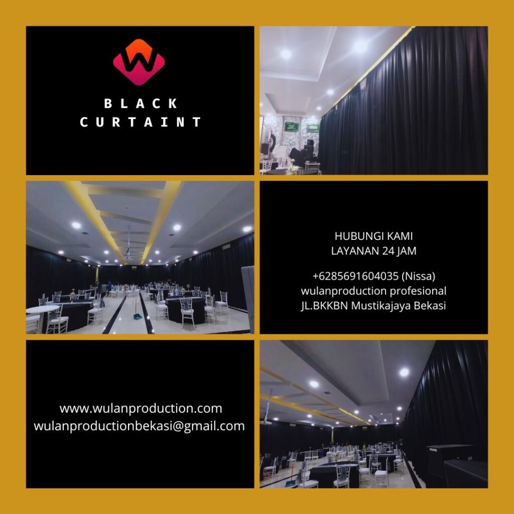 Pusat Sewa Black Curtain Elegant Jakarta Timur