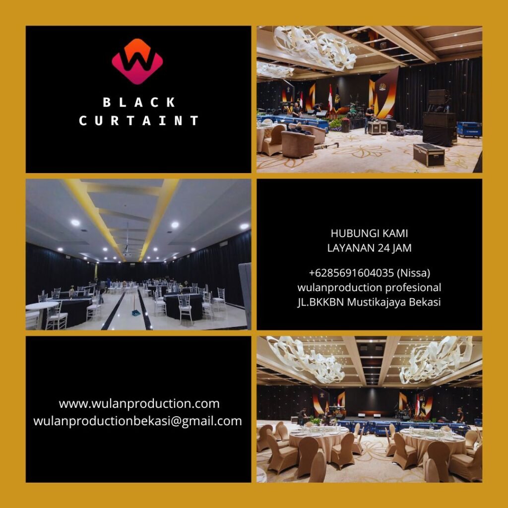 Pusat Sewa Black Curtain Elegant Jakarta Timur