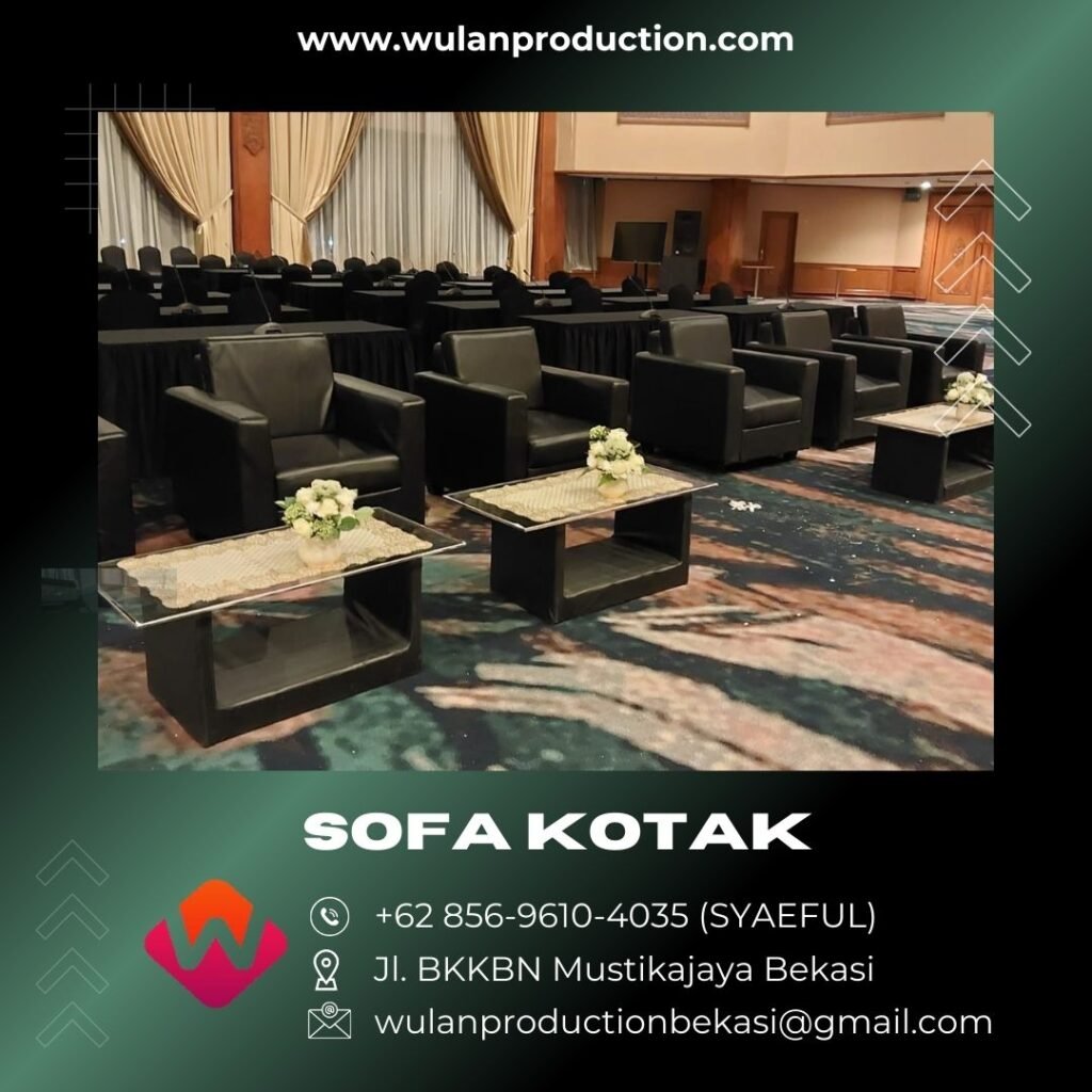 Sewa Sofa Oval Dan Kotak Hitam Putih Jakarta