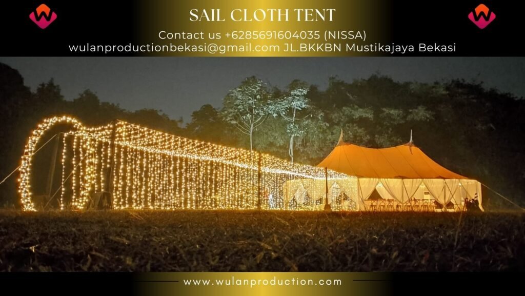 Sewa Sail Cloth Tents Dekorasi Fairy light Bandung