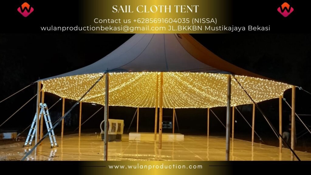 Sewa Sail Cloth Tents Dekorasi Fairy light Bandung