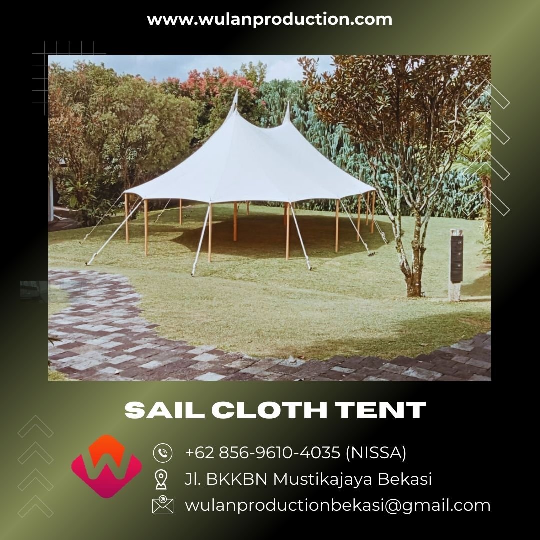 Sewa Sail Cloth Tents Atap Lancip Putih di Tangerang