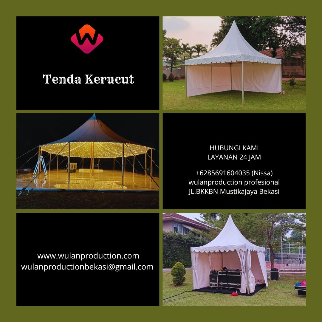 Sewa Tenda Kerucut Dan Sail Cloth Tents Indramayu