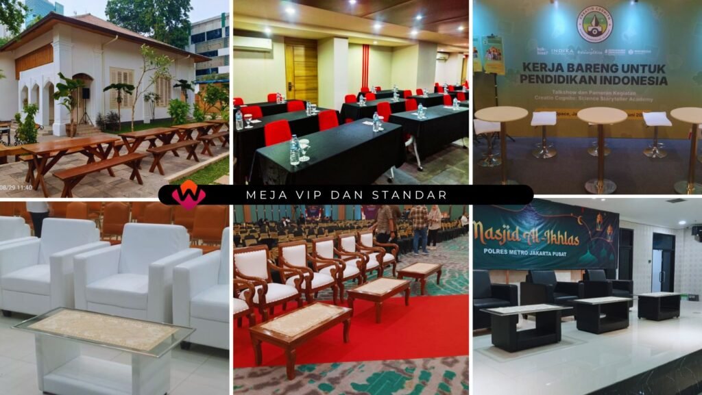 Sewa Meja Type VIP Dan Standar Area Terdekat Jakarta