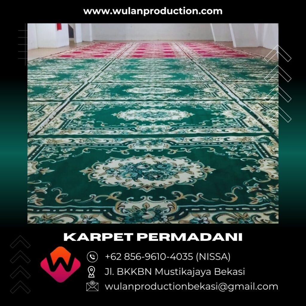 Rental Permadani Merah Dan Hijau Karpet ala Turki Area Jakarta