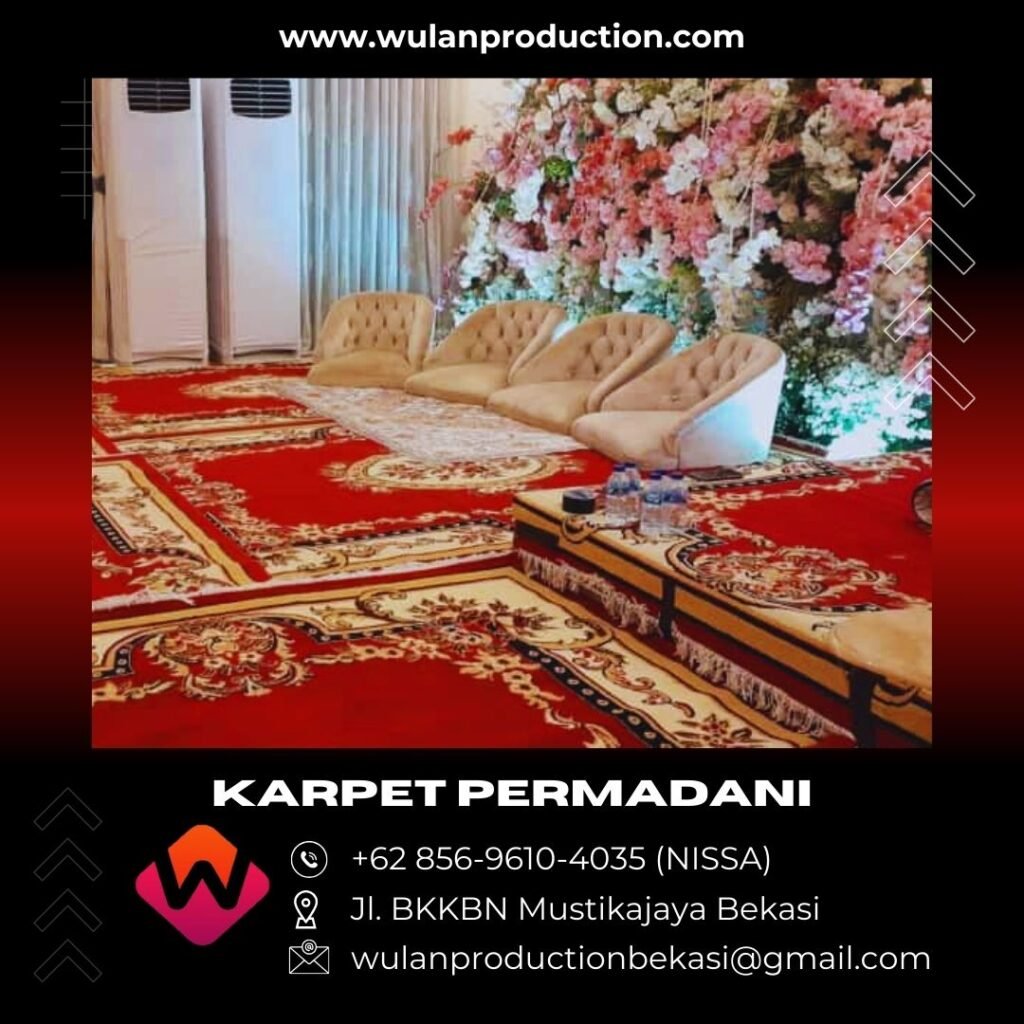 Rental Permadani Merah Dan Hijau Karpet ala Turki Area Jakarta