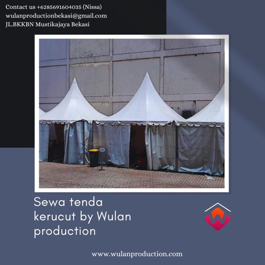 Sewa Tenda Pasar Malam Type Atap Kerucut Putih Area Jakarta