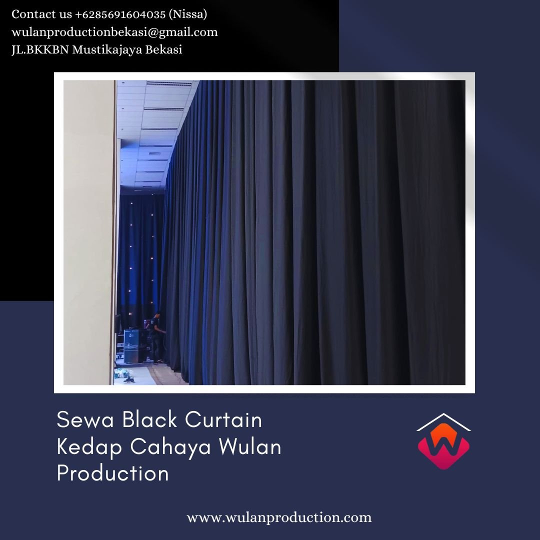 Jasa Sewa Black Curtain Kedap Cahaya Area Jakarta