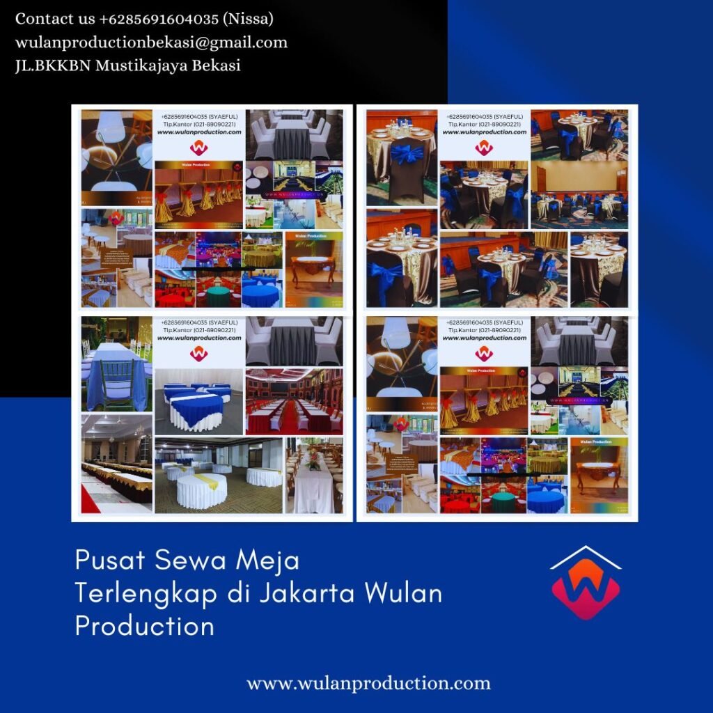 Pusat Sewa Meja Terlengkap di Jakarta