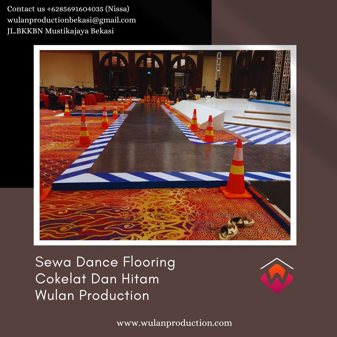 Sewa Dance Flooring Cokelat Dan Hitam Area Jakarta