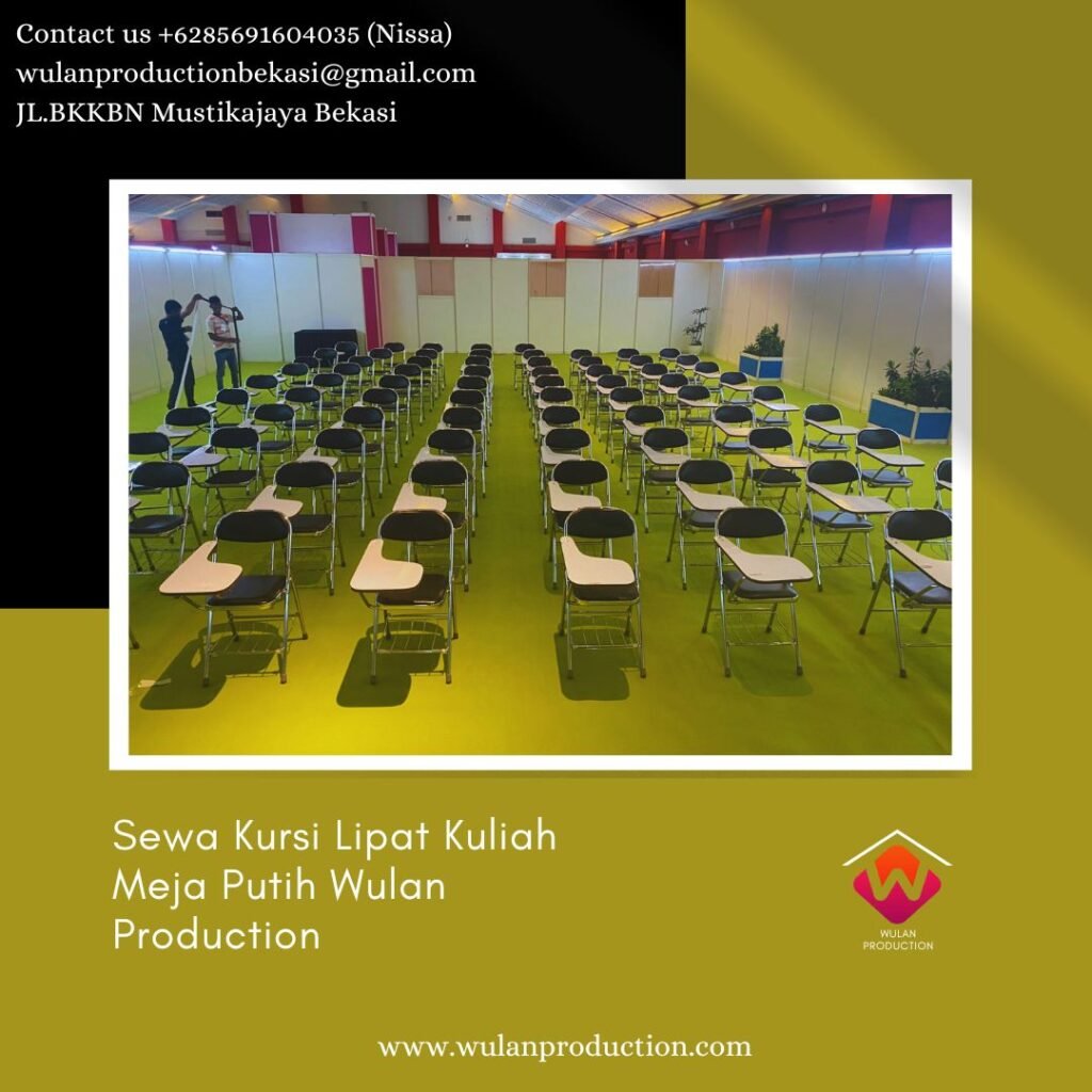 Sewa Kursi Lipat Kuliah Meja Putih Area Jakarta Harga Promo