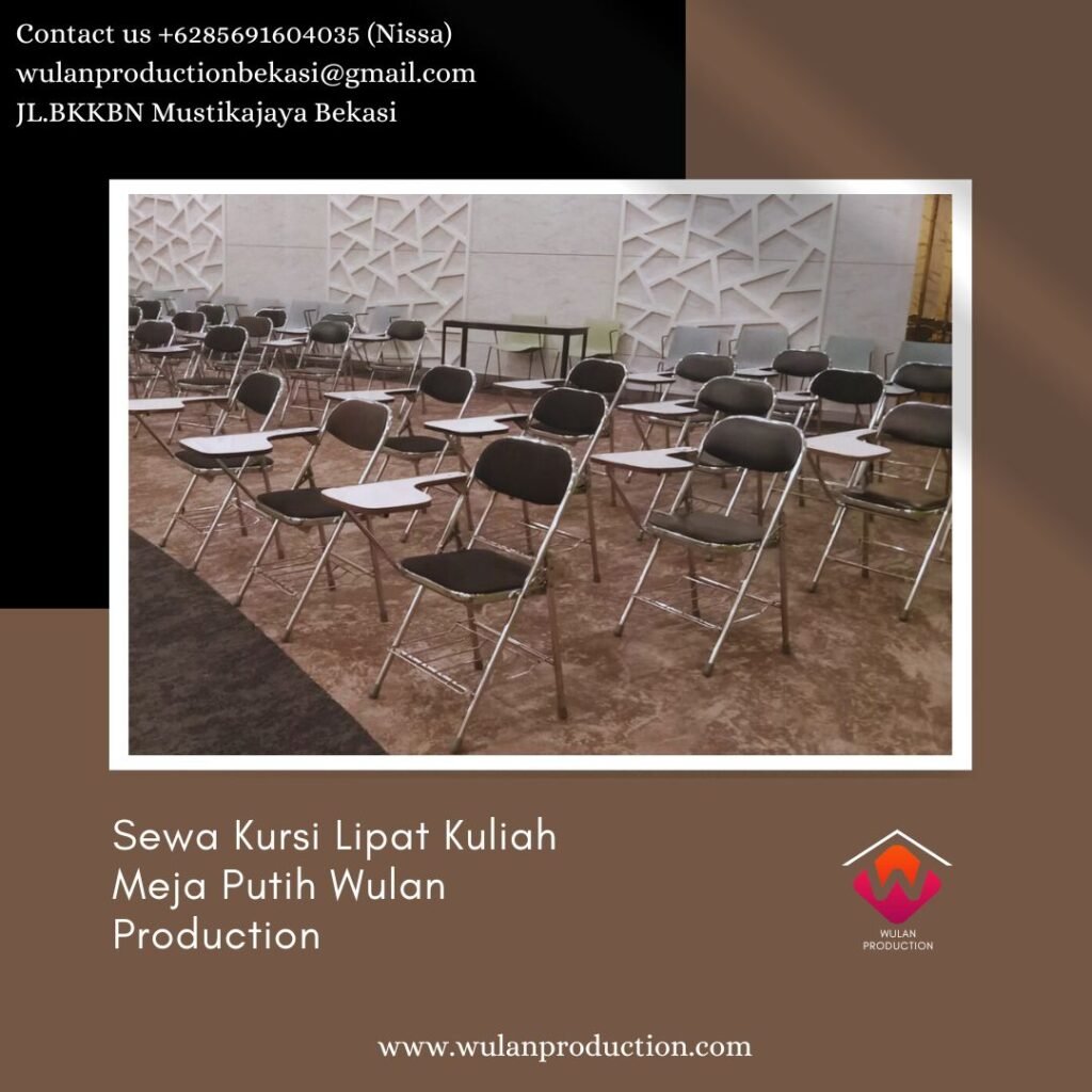 Sewa Kursi Lipat Kuliah Meja Putih Area Jakarta Harga Promo