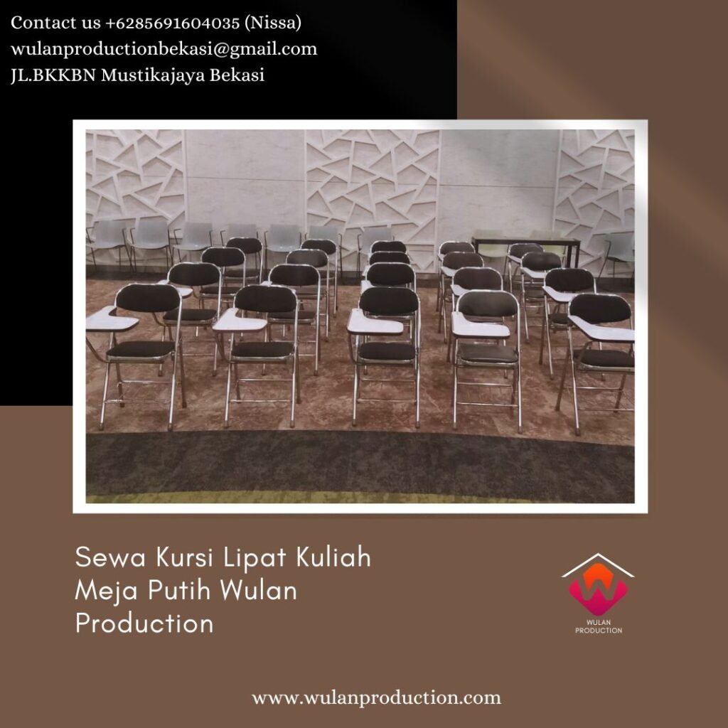 Sewa Kursi Lipat Kuliah Meja Putih Area Jakarta Harga Promo