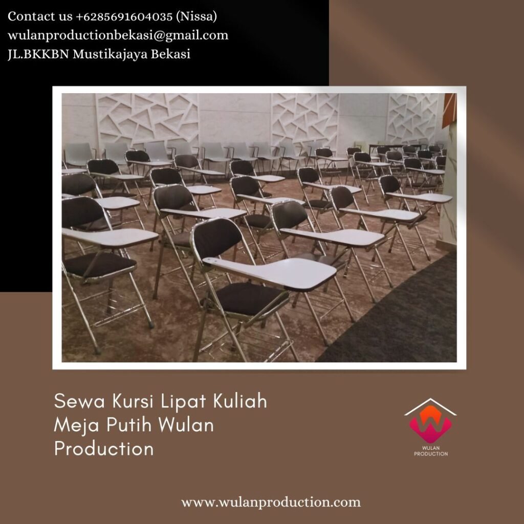 Sewa Kursi Lipat Kuliah Meja Putih Area Jakarta Harga Promo