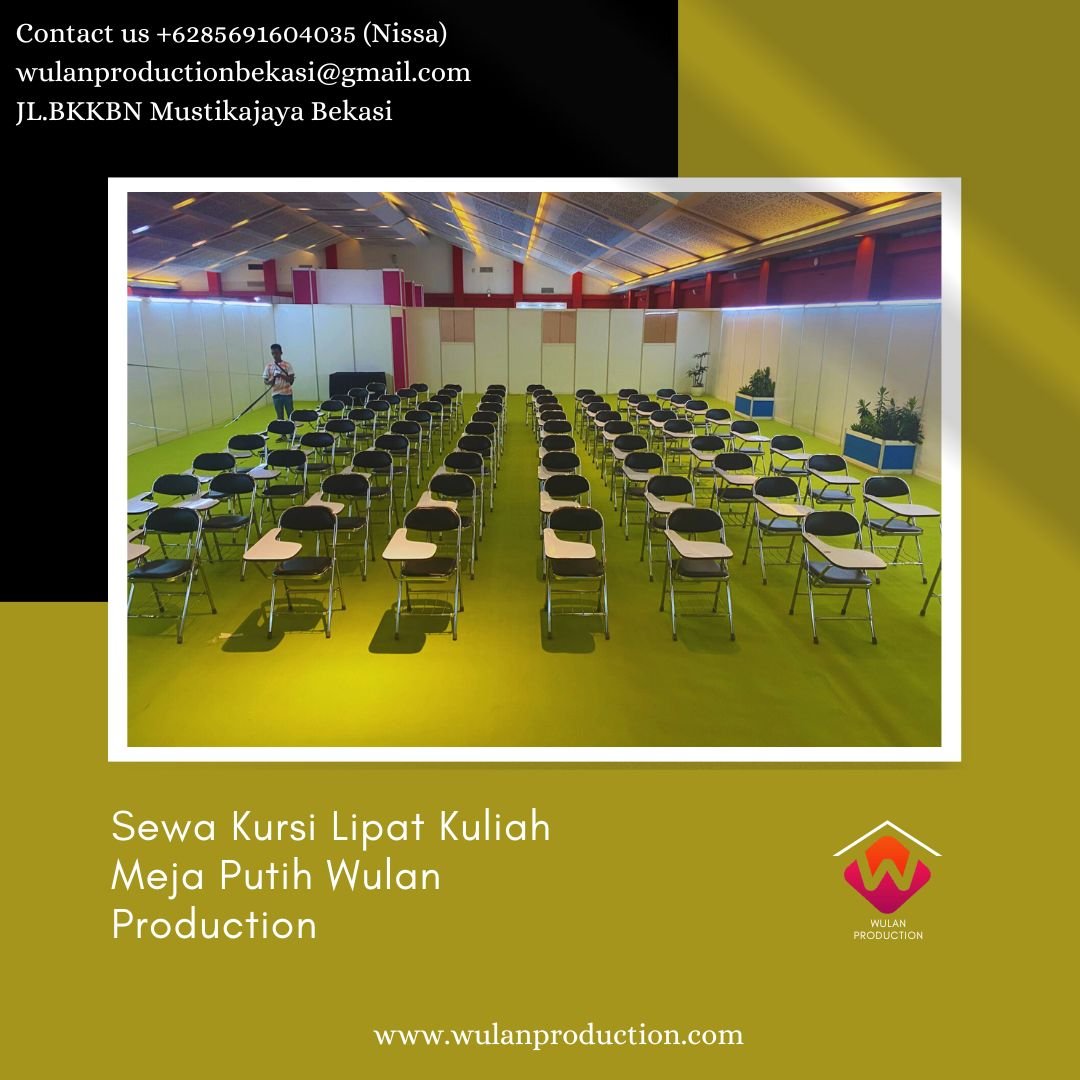 Sewa Kursi Lipat Kuliah Meja Putih Area Jakarta Harga Promo