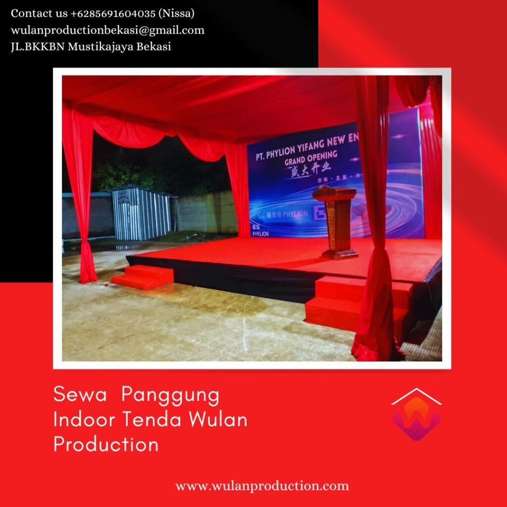 Sewa Panggung Indoor Tenda Beragam Ukuran Area Jakarta