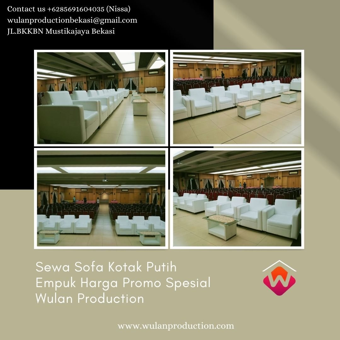 Sewa Sofa Kotak Putih Empuk Harga Promo Spesial Area Jakarta