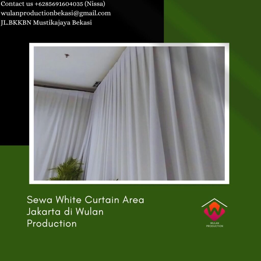 Sewa White Curtain Area Jakarta