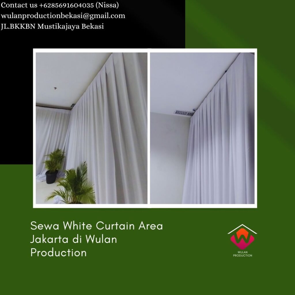 Sewa White Curtain Area Jakarta