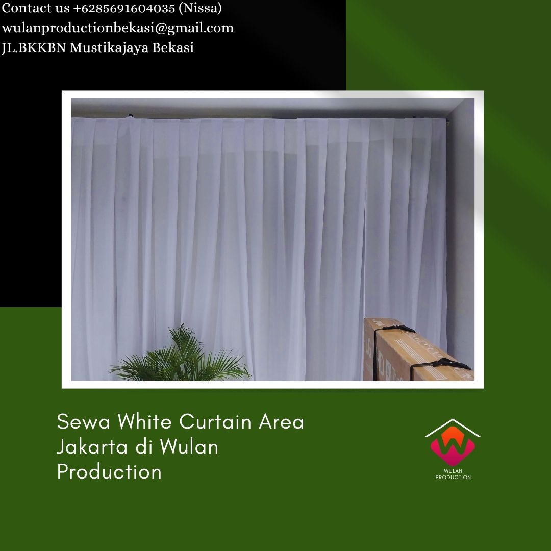 Sewa White Curtain Area Jakarta