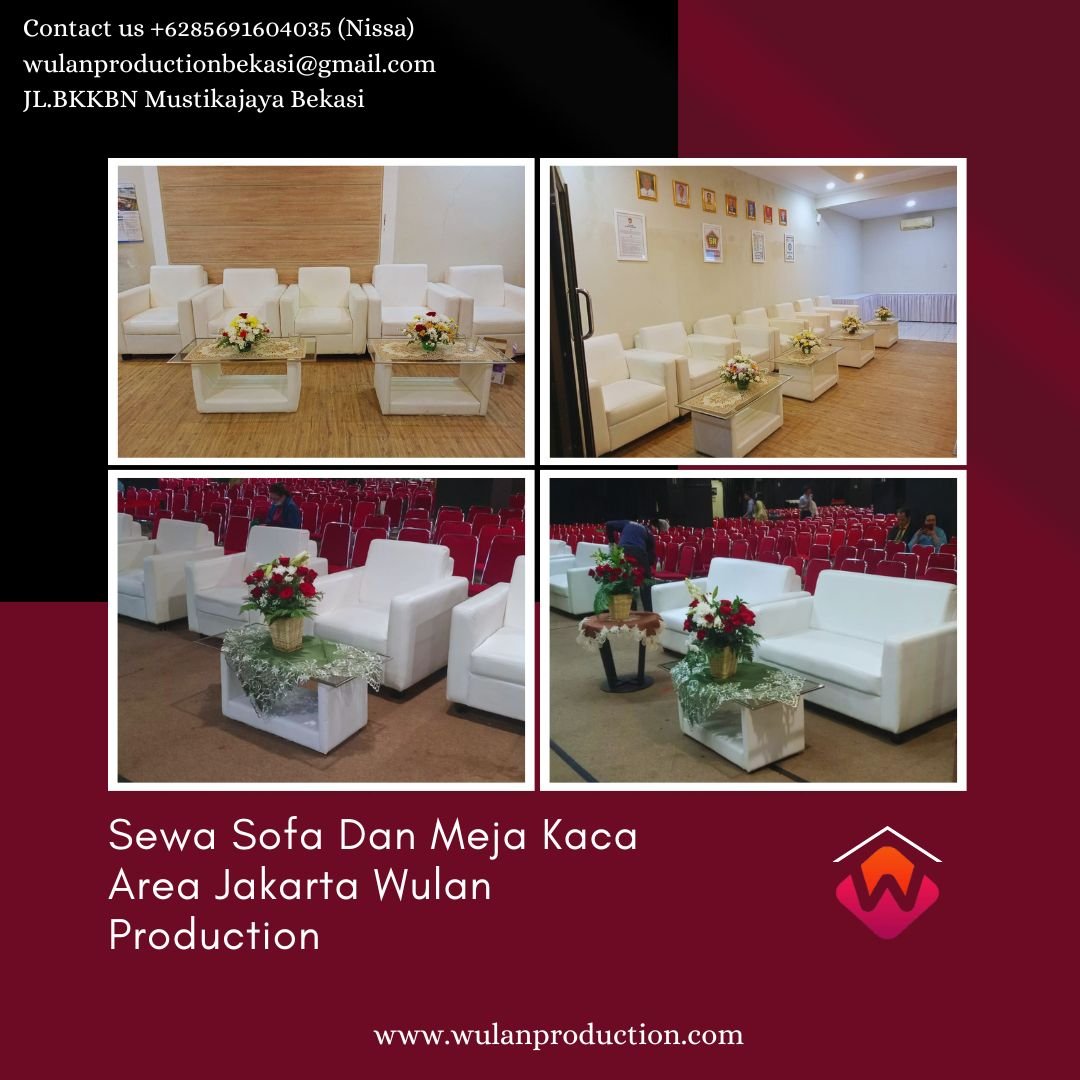 Sewa Sofa Dan Meja Kaca Area Jakarta