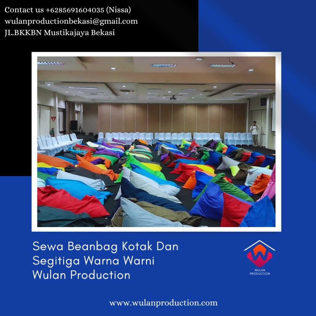 Jasa Sewa Beanbag Kotak Dan Segitiga Warna Warni Di Jakarta