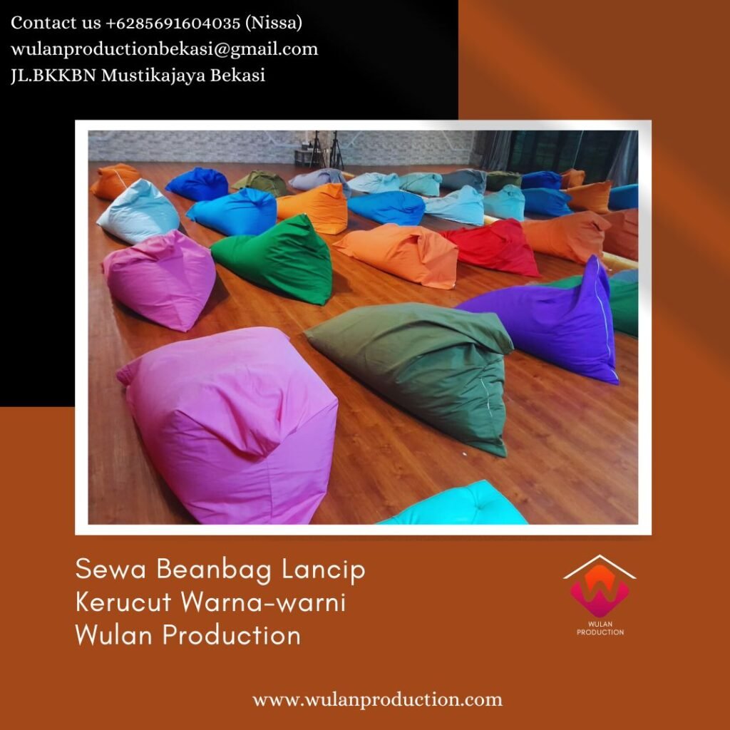 Pusat Sewa Beanbag Lancip Kerucut Warna-warni di Bandung