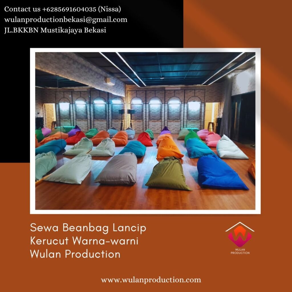 Pusat Sewa Beanbag Lancip Kerucut Warna-warni di Bandung