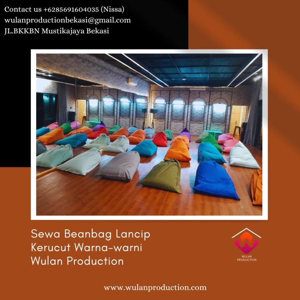 Pusat Sewa Beanbag Lancip Kerucut Warna-warni di Bandung