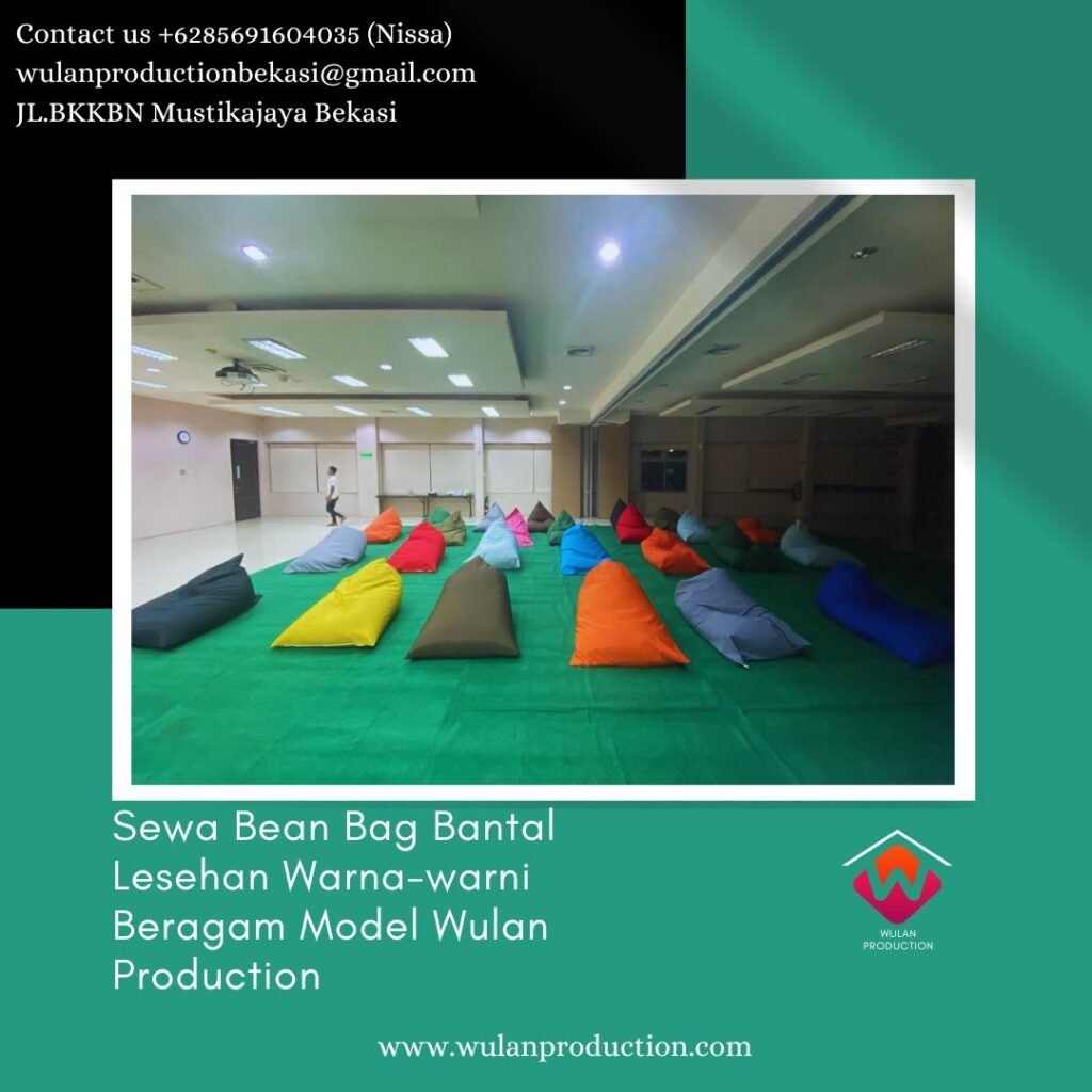 Rental Bean Bag Bantal Lesehan Warna-warni Beragam Model di Jakarta