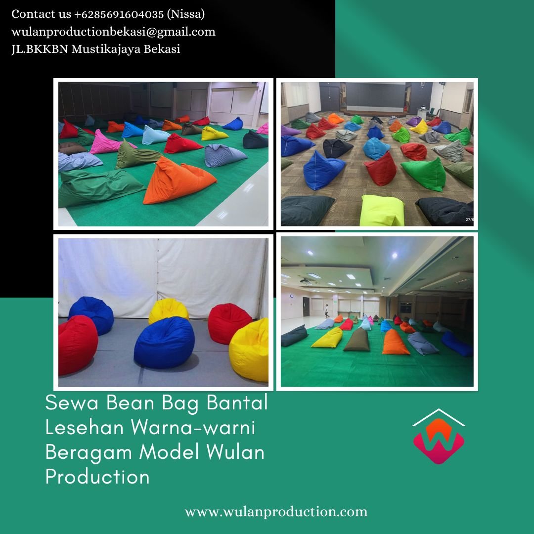 Rental Bean Bag Bantal Lesehan Warna-warni Beragam Model di Jakarta