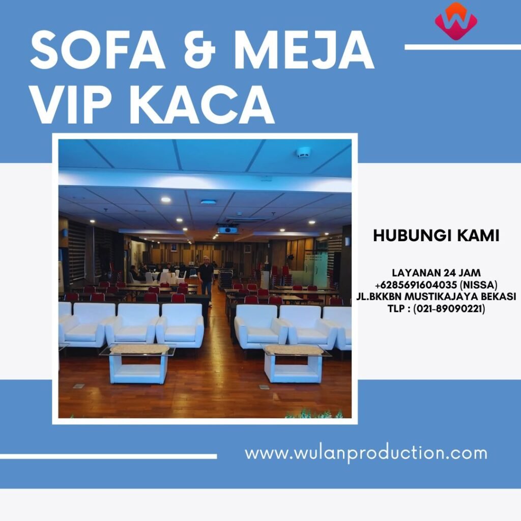 Sewa Sofa Single Dan Meja Sofa VIP Putih di Jakarta