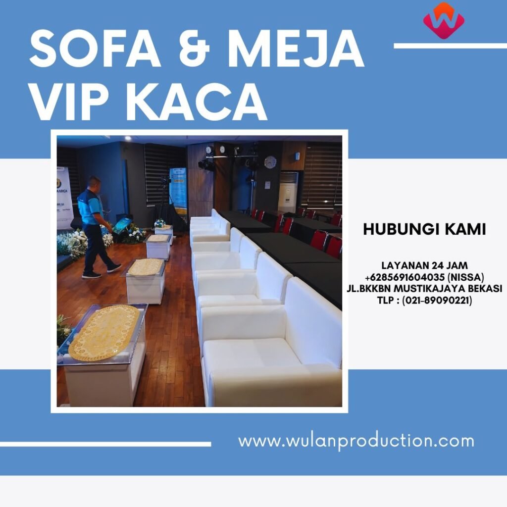 Sewa Sofa Single Dan Meja Sofa VIP Putih di Jakarta