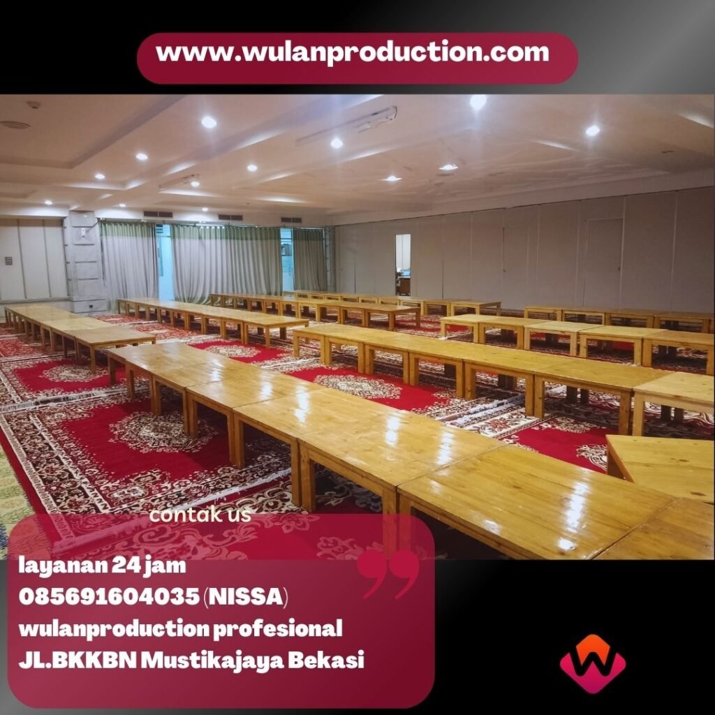 Rental Meja Lesehan Kotak Dan Permadani Merah Area Jakarta