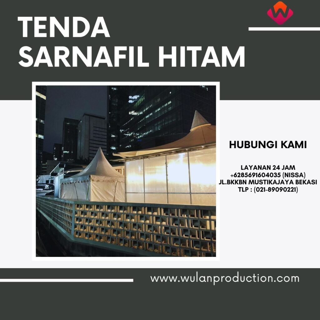 Rental Tenda Sarnafil Hitam Area Jakarta
