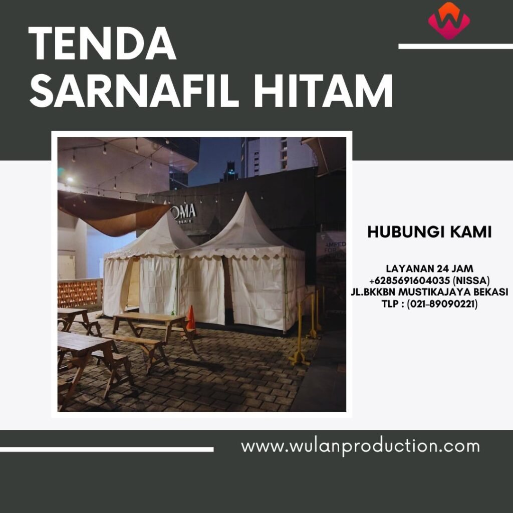 Rental Tenda Sarnafil Hitam Area Jakarta