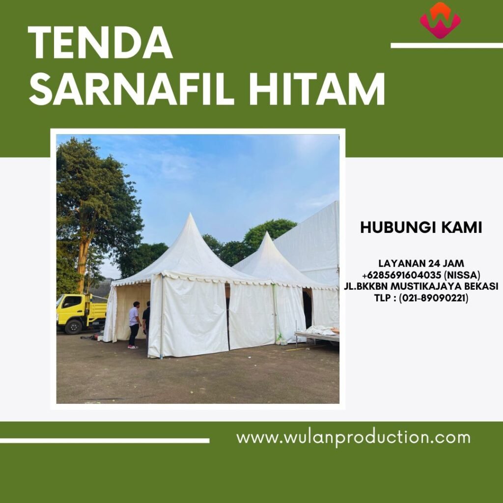 Rental Tenda Sarnafil Hitam Area Jakarta