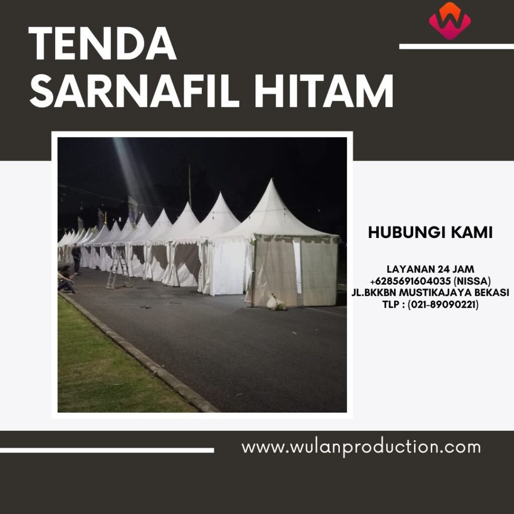 Rental Tenda Sarnafil Hitam Area Jakarta