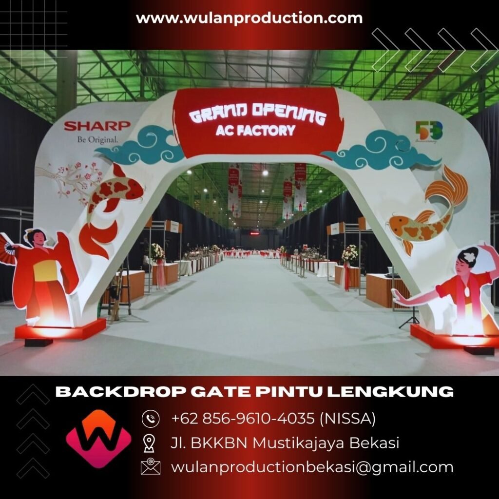 Sewa Backdrop Gate Pintu Lengkung Customize Di Jakarta