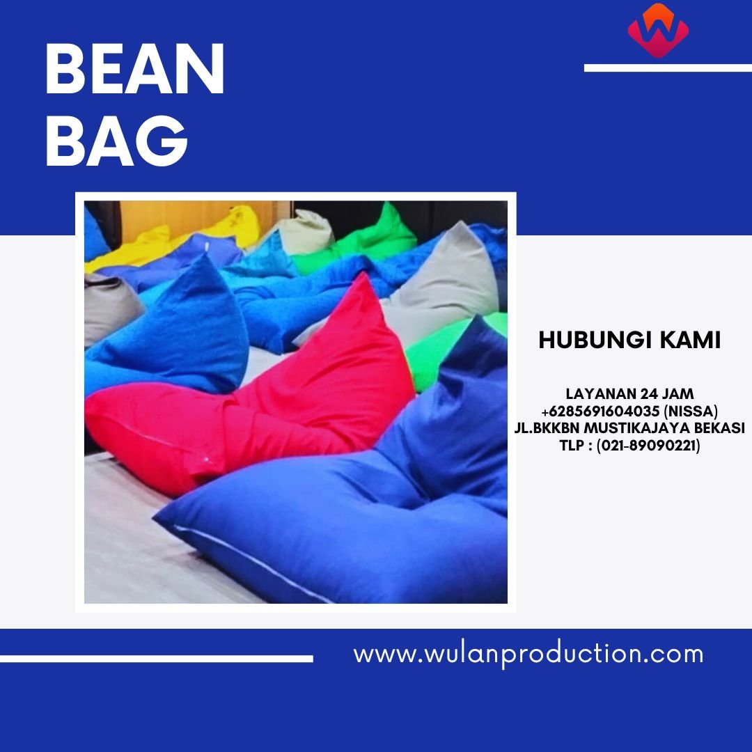 Sewa Bean Bag Prau Atau Kerucut Warna-warni di Jakarta