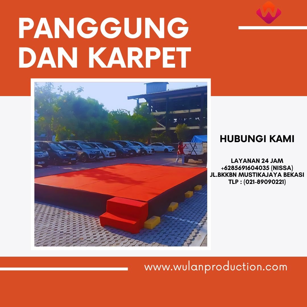 Sewa Panggung Finishing Karpet Beragam Pilihan Warna di Jakarta