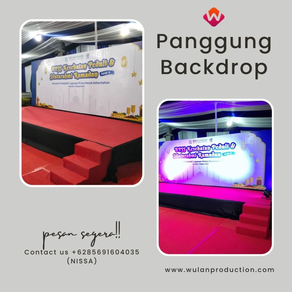Rental Panggung Dan Backdrop Custom Sesuai Request di Jakarta
