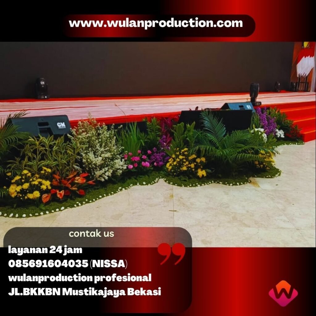 Sewa Panggung Dan Taman Panggung Bunga Segar di Jakarta