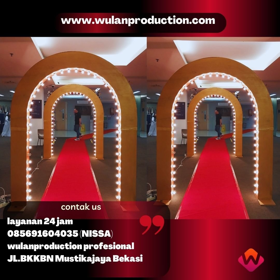 Sewa Backdrop Gate Jalan Lengkung di Jakarta