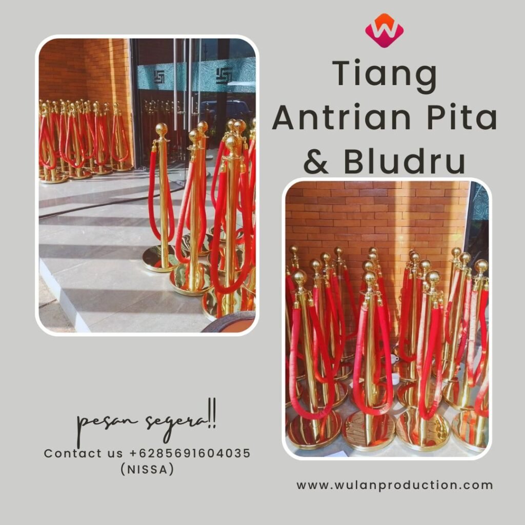 Sewa Tiang Antrian Pita Dan Tali Bludru Merah di Jakarta