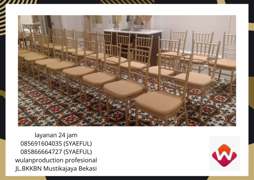 Sewa Kursi Tiffany Kayu Area Jakarta Barat